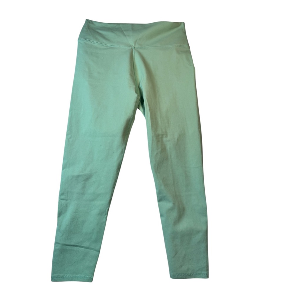 Fabletics High Waisted Leggings Mint Green Activewear Workout Pants‎ Size L